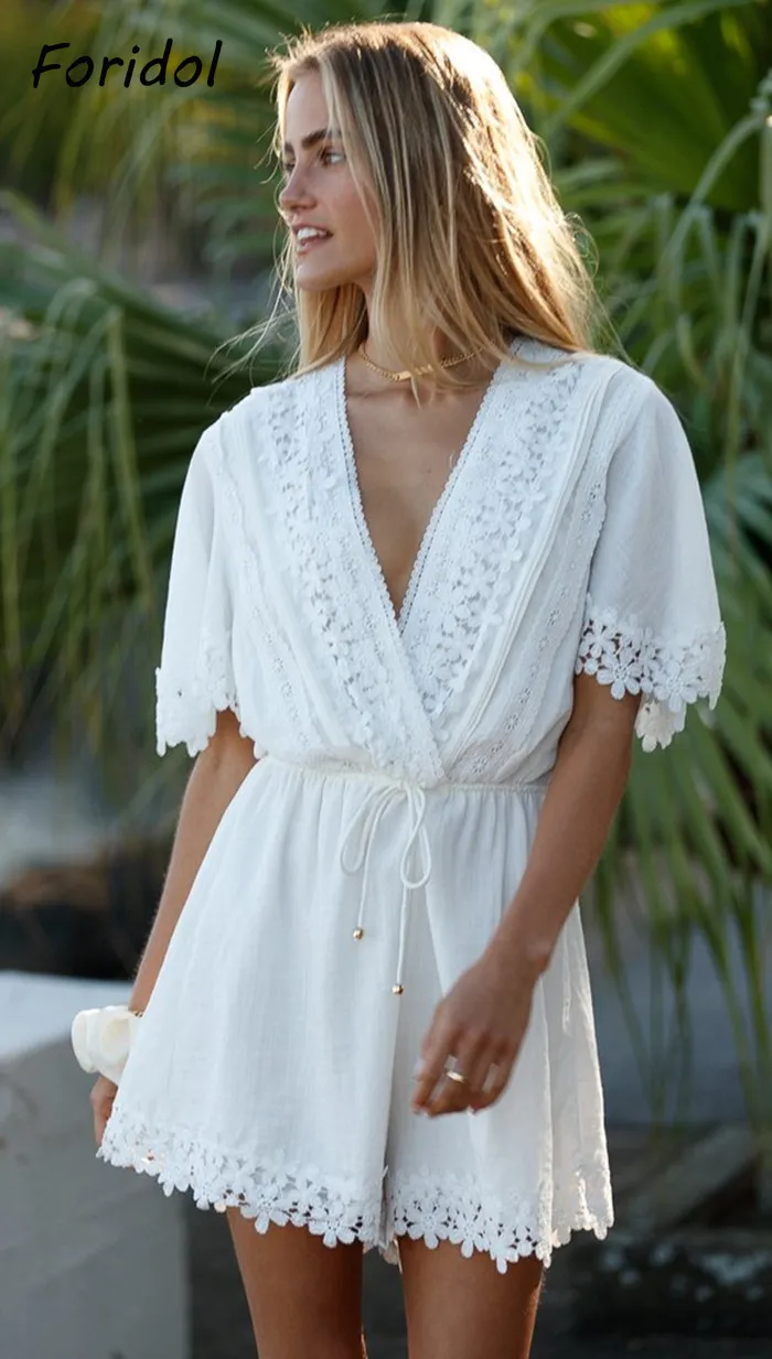 White summer playsuit discount