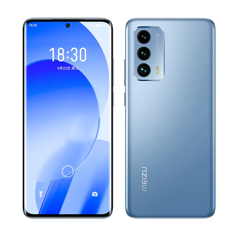 Original Meizu 18s 5G Telefone Celular 12GB RAM 256GB ROM Snapdragon 888 Plus Octa Core 64.0MP Ai Otg NFC Android 6.2 "Curvado Tela Full Screing Fingerprint Id Face Smart Cell Phone