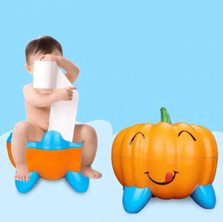 Arrival 3 Colors Cute Pumpkin Style Designer Toilet Seat for Children with High Quality Children's Training Device