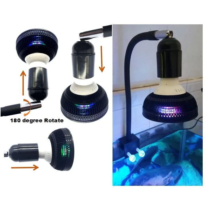 Yrke anpassning LED akvarium lampa 30/38 korallrev växa lätt sump alger växt belysning 30 buldljus