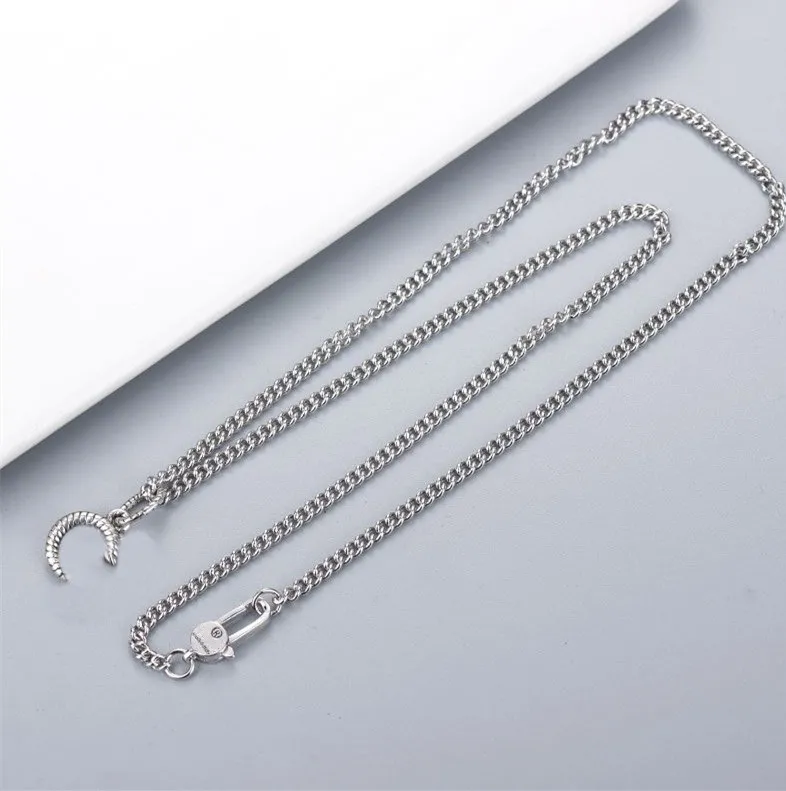 Ожерелье с подвеской в виде узора, высококачественное посеребренное ожерелье, новый кулон для пары, ожерелье в стиле ретро, модные ювелирные изделия Supply232G