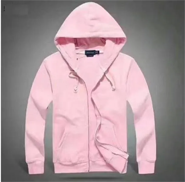 Mens Hooded Cardigan Sweatshirt Small Horse Polo High Quality