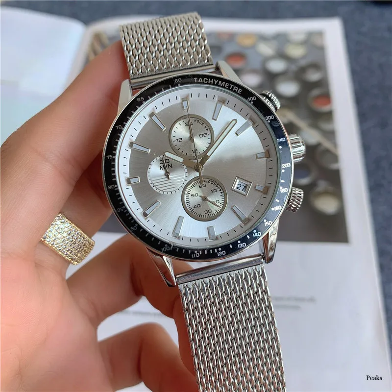 Mens silver mesh watch sale