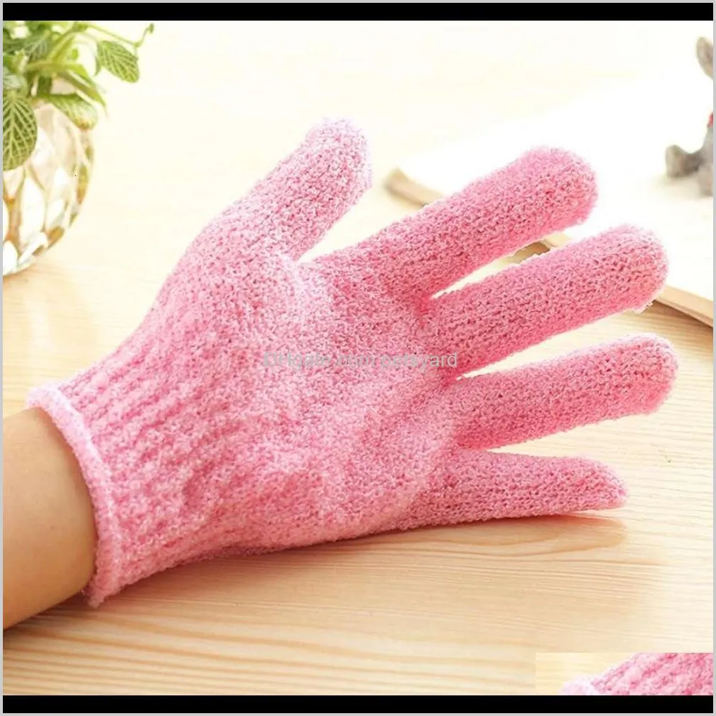 exfoliating body gloves loofah skin massage sponge for cloth shower skin cell pro microfiber body spa bath gloves assorted colors