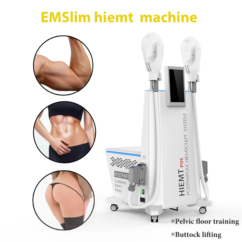 Hiemt Slimming Machine Emslim Muscle Stimulator Cellulite Smältutrustning till elektromagnetisk tränare och fettreducering Skönhetsenhet