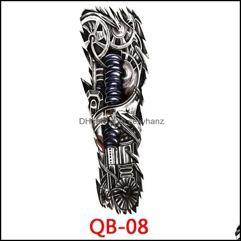 Personality Waterproof Full Arm Temporary Tattoo Stickers Fake Tattoo Sleeve Tattoos For Men Women1