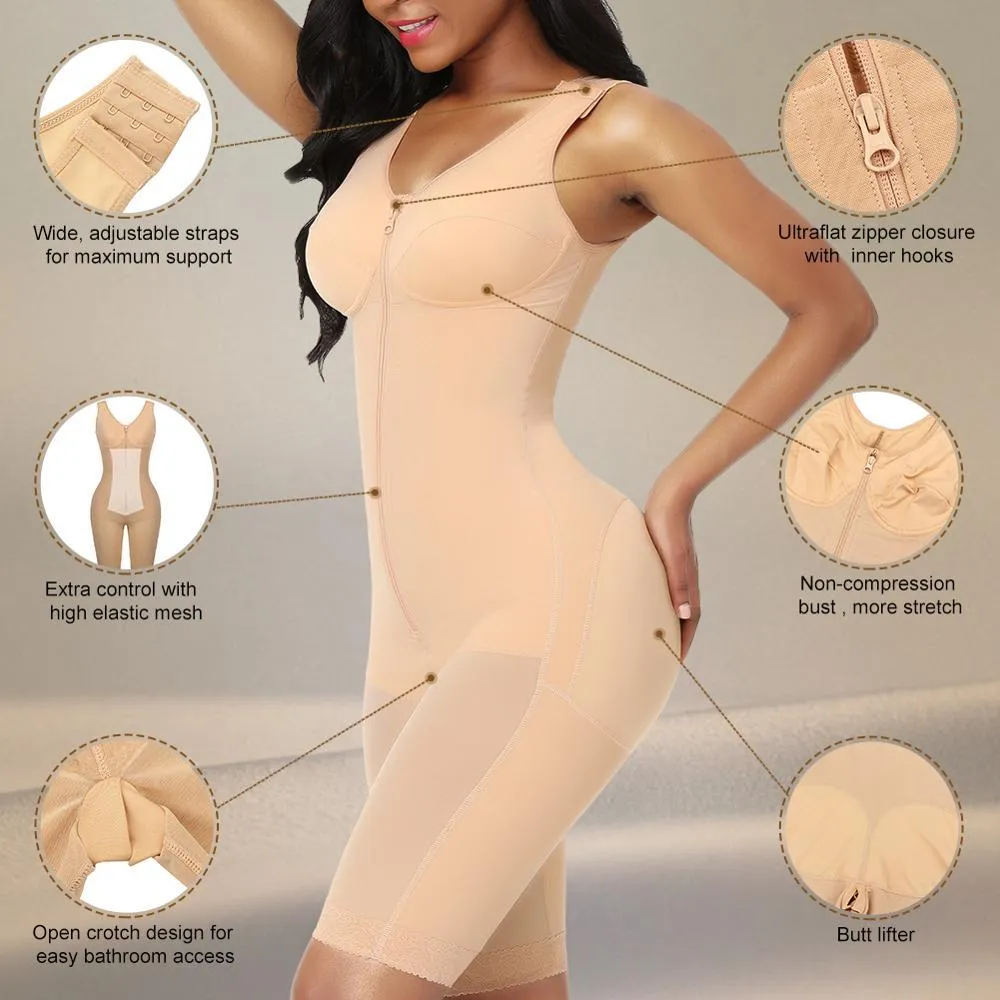 FeelinGirl Shapewear for Women Open Bust Tummy Triple Control