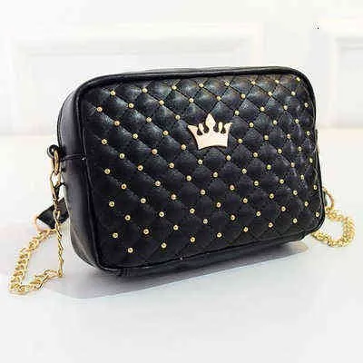 HBP Non Bag All Star Dames Koreaanse versie Crown Rivet Small Square casual veelzijdige enkele schoudertassenger s