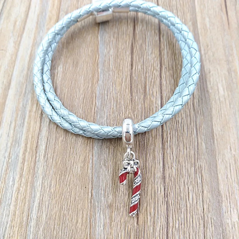 Bracelet Charms passt fir Kierperschmuck fir Fraen hierstellen Sterling Sier Halskette Kette Perlen Kit Bangle Spruddelnd Zockerrouer passt fir Chrëschtdag_voghion.com