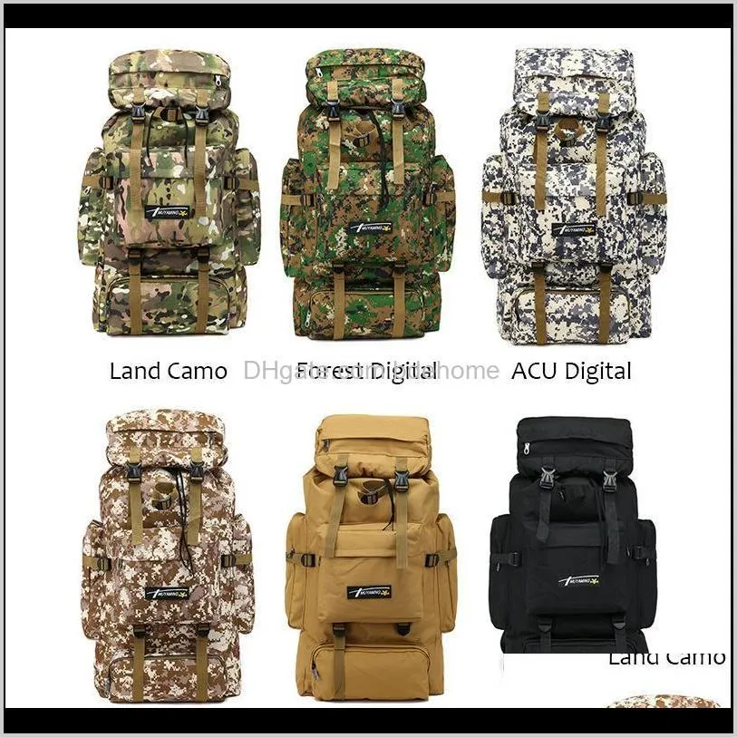 extra large capacity outdoor trekking backpack military army tactical sports travel rucksacks camping hiking fishing bags