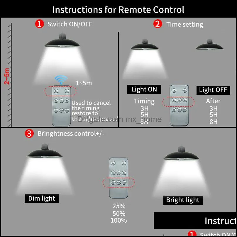 Festive supplies Split Solar Light Remote Led Lighting With Extension Outdoor Waterproof Wall Lamp Sunlight Drifted Lantern For Garden Street