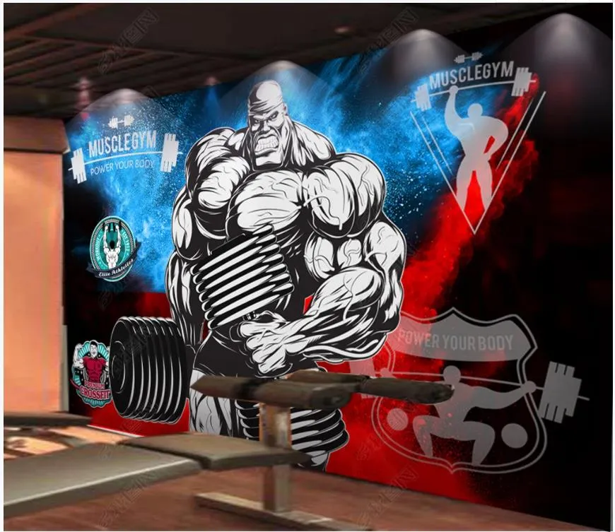 3d shop gym wallpaper