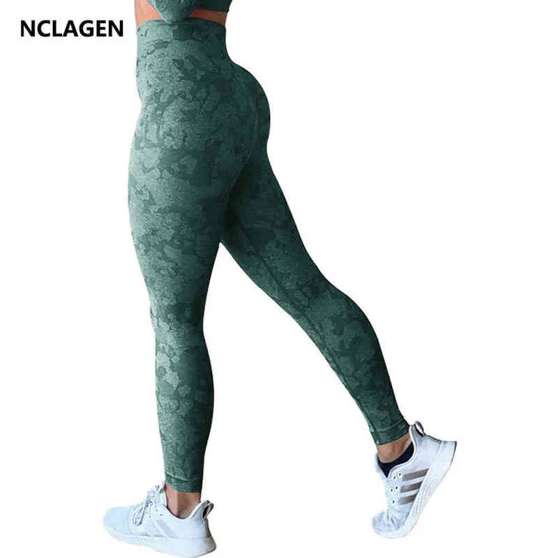 NCLAGEN Camouflage High Waist Seamless Textured Yoga Pants For Women Squat  Proof, Elastic, And Athletic Leggings For Sport Fitness And Gym Workouts  H1221 From Mengyang10, $14.43