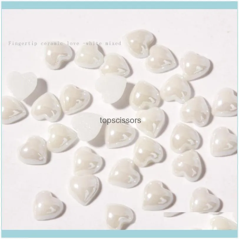 50Pcs Peach Heart Shape Crystal Glass Nail Art Rhinestones Colorful Jewelry DIY Manicure Accessories 6mm Decorations1