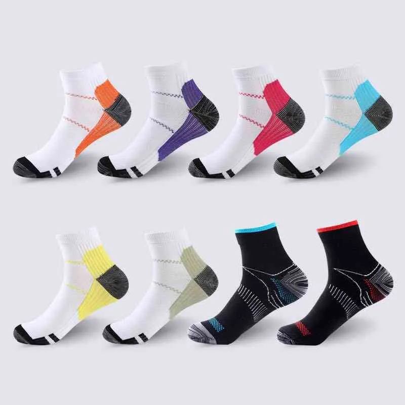 High Quality Foot Compression For Plantar Fasciitis Heel Spurs Arch Pain Comfortable Venous Men Women Socks 4pair/lot