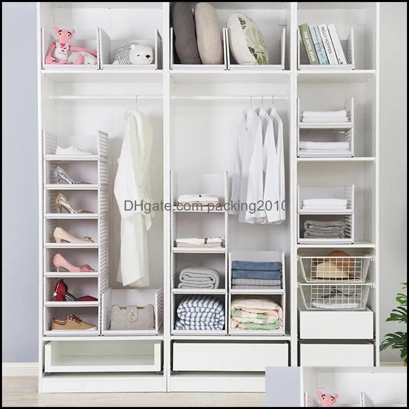 Storage Drawers Foldable Stackable Drawer Type Basket For Bedroom Wardrobe Closet Organize
