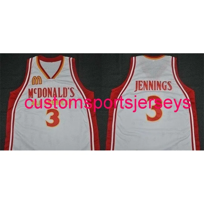 Mens Kvinnor Ungdom McDonalds Alla Amerikanska Brandon Jennigs Classics Basketball Jersey Men Basket Jersey XS-6XL