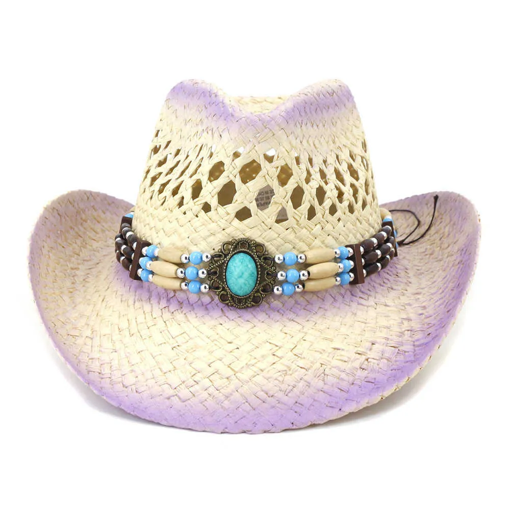 Wide Brim Mens Straw Hat, Natural Straw Western Cowboy Hat  display picture 1