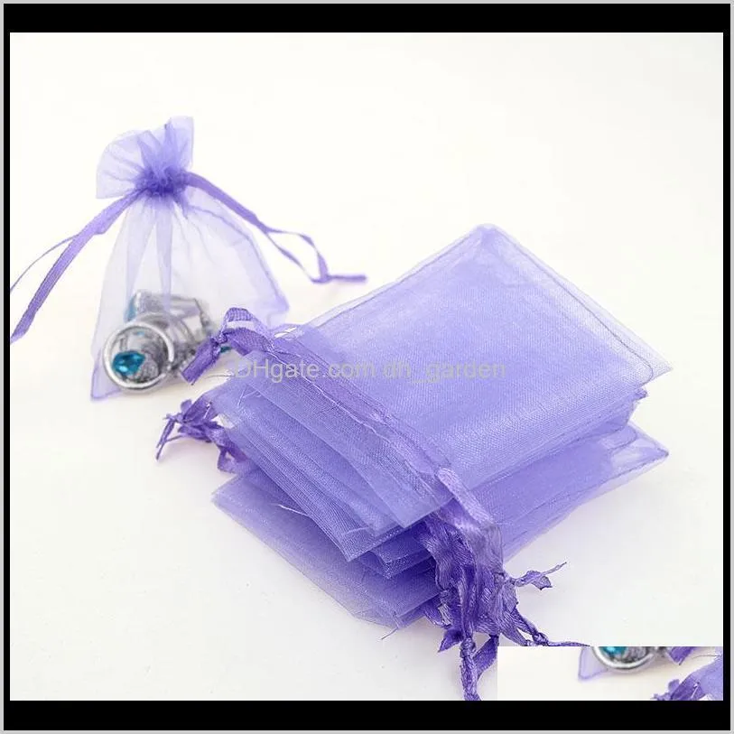 9*12cm Wedding Favor Organza bags Pouch Jewelry Xmas Gift candy drawstring bags Jewelry Packaging Display package bags 240198