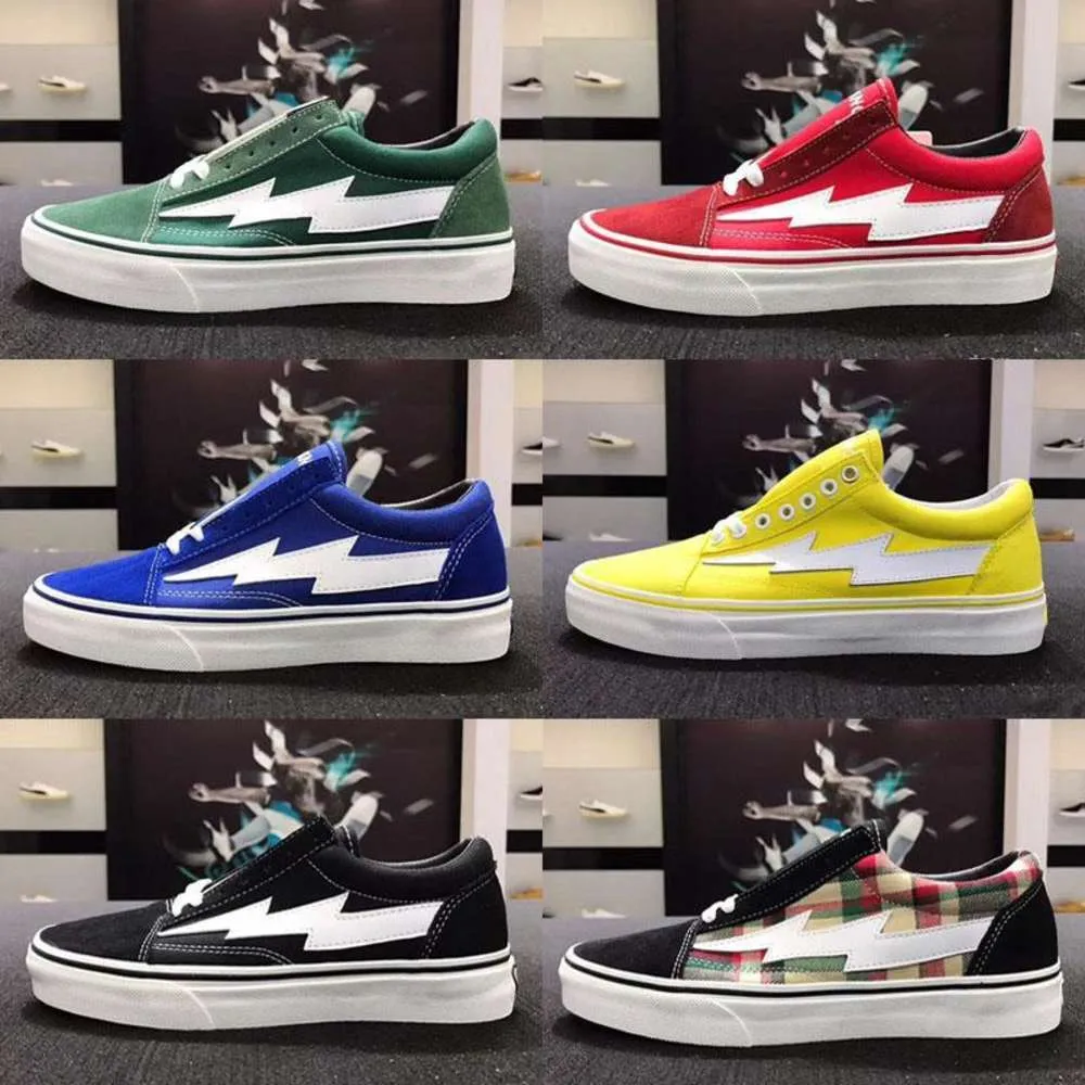 Chaussures 8 couleurs Top Revenge X Storm Old Skool Cavnas Casual Femmes Hommes Low Cut Rouge Bleu Blanc Noir Casual