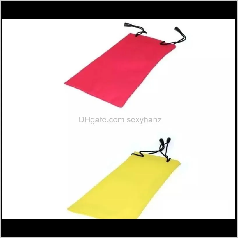 colorful sunglasses pouch microfiber dust waterproof sunglass bag portable drawstring eyeglasses cases cellphone watches jewelry carry