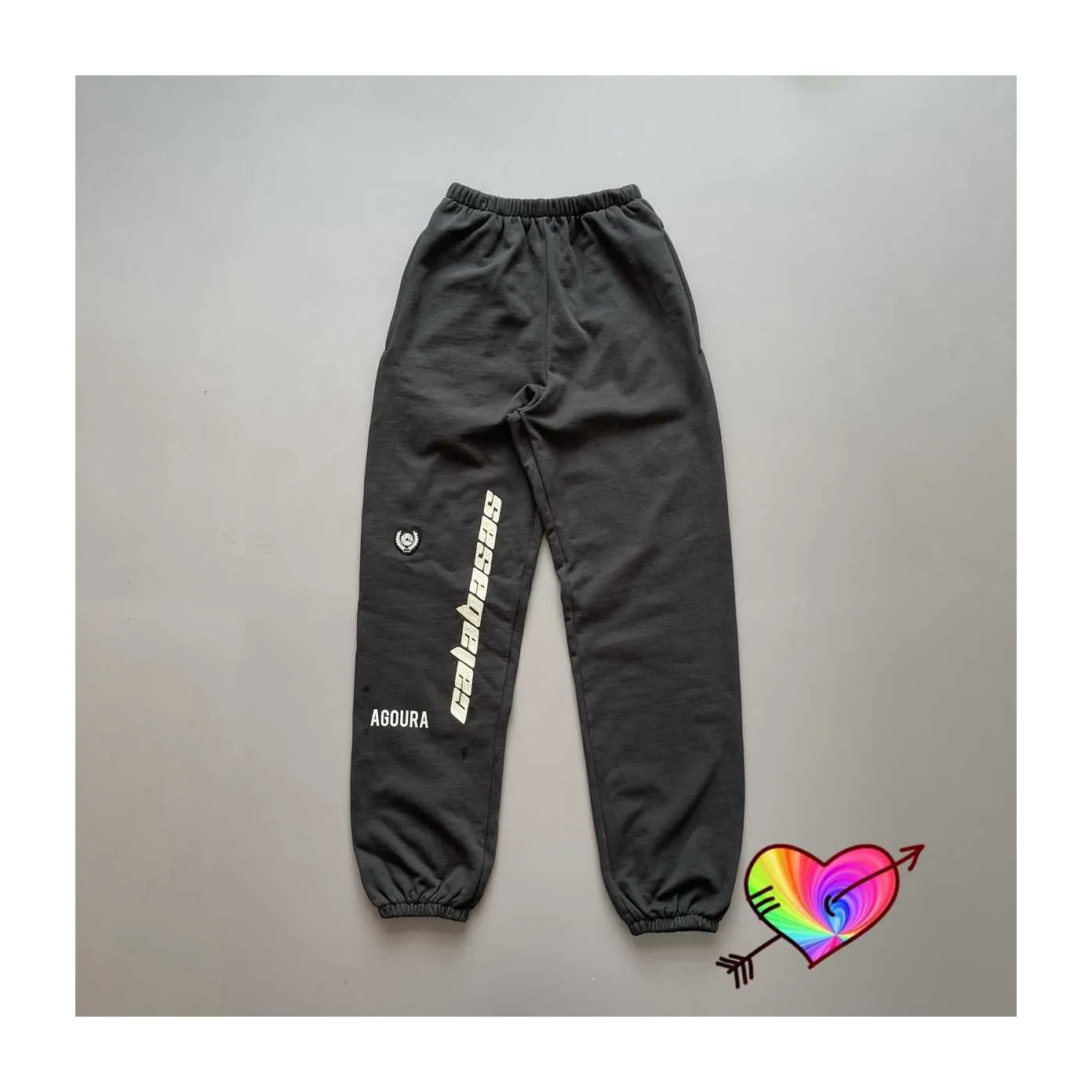 2021 Season 5 Pants Men Women High Quality Embroidery Calabasas Sweatpants Slightly Loose Terry Jogger Trousers X0628