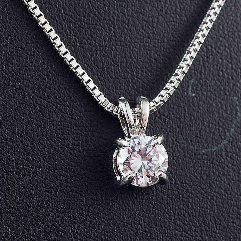 2020 nouvelle livraison directe colliers cristal zircone pendentifs colliers bijoux collier Colar de Plata mariage bijoux G1206