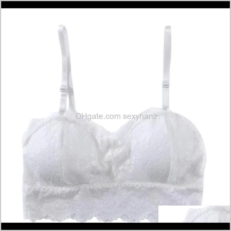 new arrival wireless women bra full cup sexy lace push up bra for women`s plus size soft bralette solid white red1
