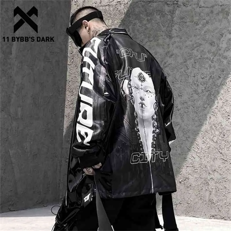 11 BYBB's Dark Winter Cargo Kurtki Mężczyźni Streetwear Patchwork Funkcja taktyczna Gruba Kurtka Parka Harajuku Windbreaker Płaszcz 201125