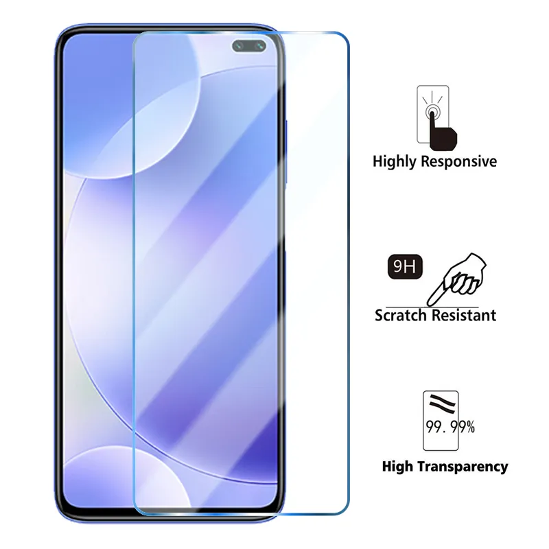 Protecteurs d'écran de téléphone portable 4in1 lentille de caméra verre de protection pour Xiaomi Redmi Note 10 9 8 7 Pro 10 9 8 7 9s