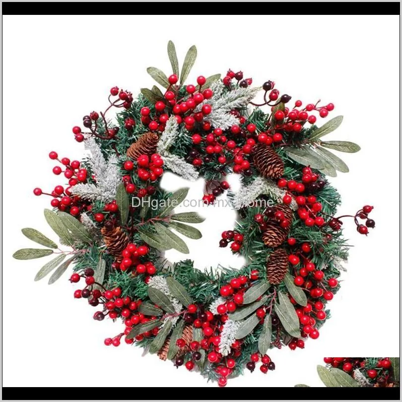 pine wreath mixed pine berry winter wreath with pinecones for front door, wall, wedding, home, festival decor