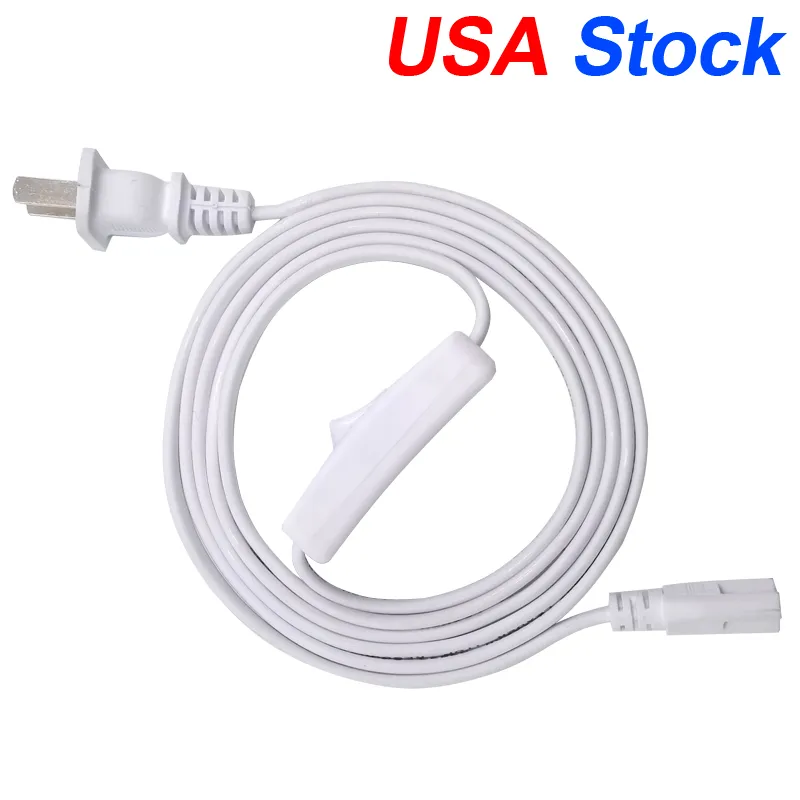 Switch Lighting Accessories T8 LED Tube Light Power Cord 5FT Plug Switch