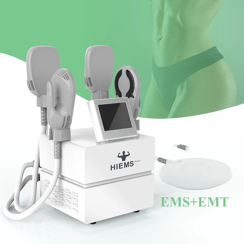 Fabrikspris Portable 4 Handtag RF Hiemt Neo Ems Muskel Slimming Stimulator Skulptur Body Cellulite Reduction Buttock Lifting Machine