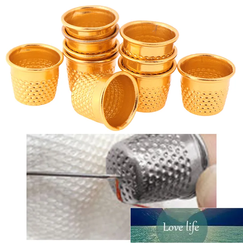 10шт серебряный золотой цвет, шить наперстки металлические защитные инструменты для защиты пальцев DIY Craft аксессуары