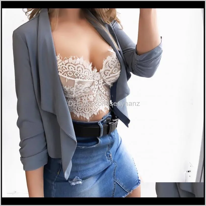 2020 new fashionable lace floral bra for women sexy bralette perspective topless top bra sleeveless charming