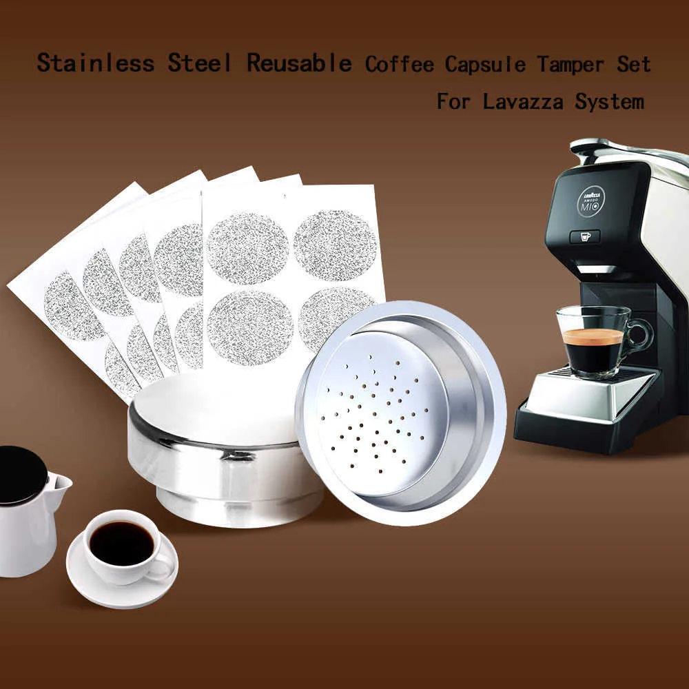 Stainless Steel Capsule Reusable Cups Filter Pods For Reutilizables Capsulas Cafe Cafetera 210607