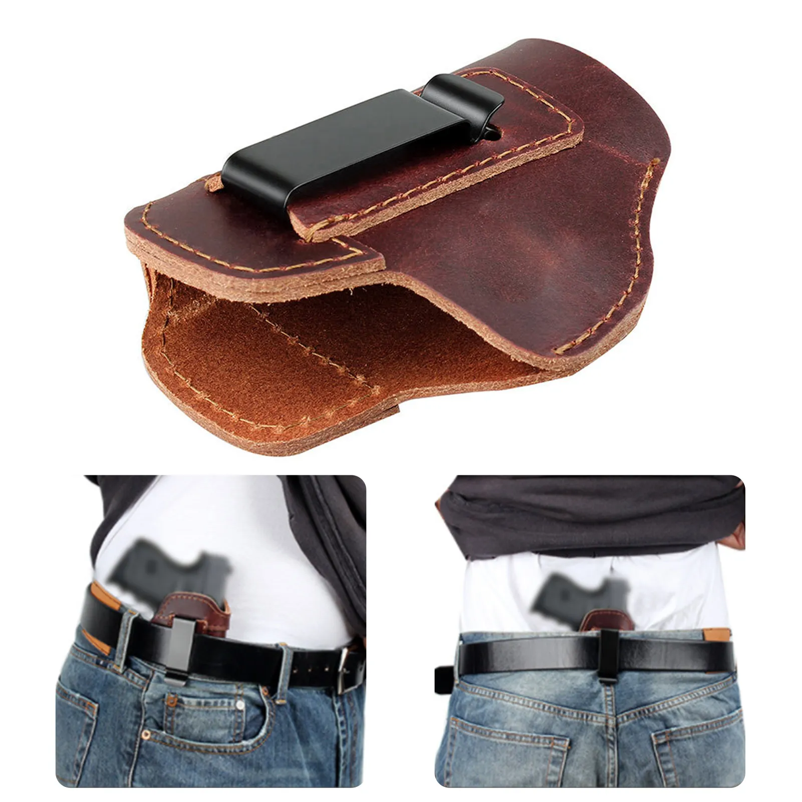 Tactical Cowhide Leather Holster For Taurus G2C Sig Sauer P226 SP2022 ...