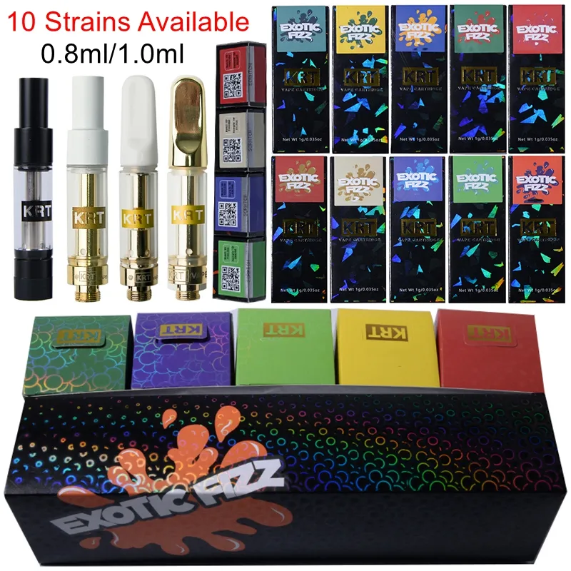 ₩1,233에서 이국적인 Fizz KRT Atomizers Vape Cartridges 세라믹 코일 기화기 포장 두꺼운 오일