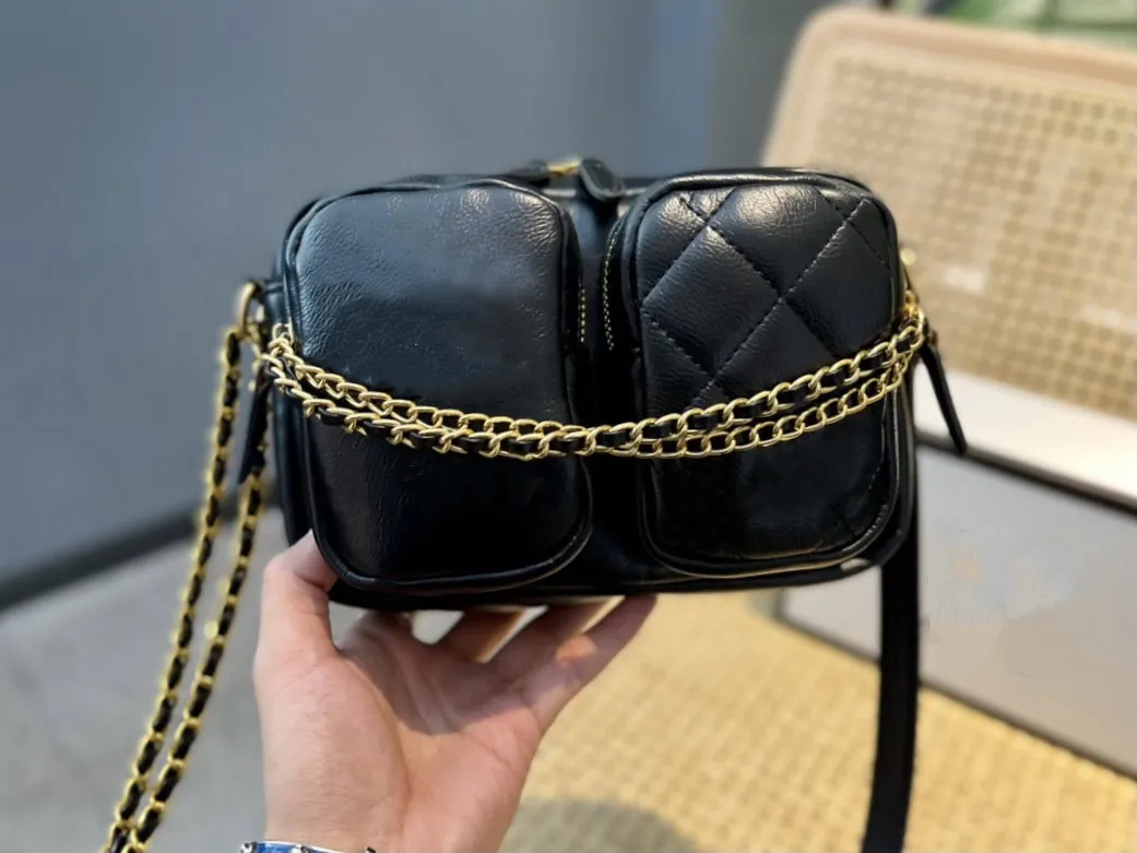 Women High-end designers retro letters camera bag fashion chain shoulder strap bag original high quality wholesale Luxury goods handbags