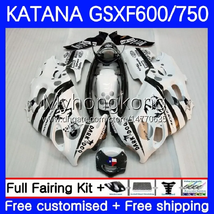 Body Kit voor Suzuki Katana GSXF750 GSXF 600 750 CC GSX600F 03 04 05 06 07 18 NO.60 600CC GSX750F GSXF-750 GSXF600 750CC 2003 2004 2005 2006 2007 OEM FACESS SCORPION HOT