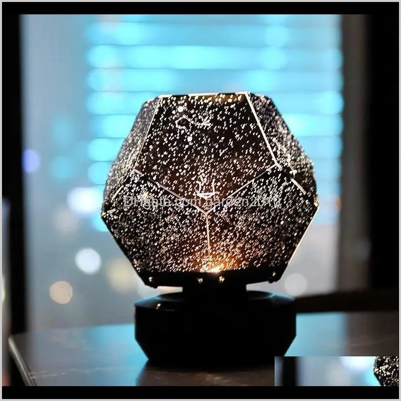 galaxy projector lamp home planetarium led starry sky lights table decoration bedroom battery powered constellation diy usb gift