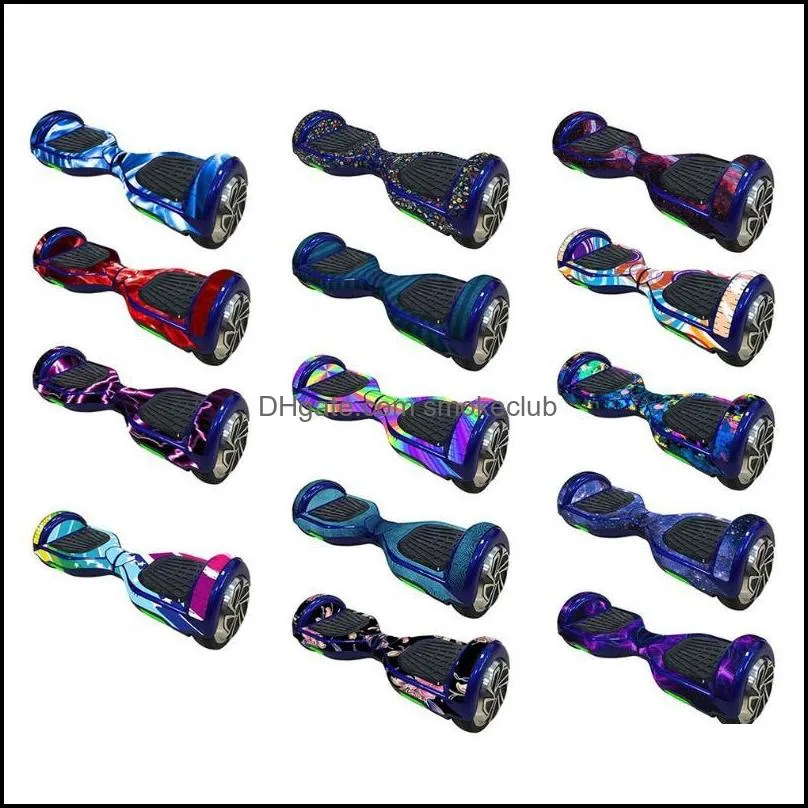 Skateboarding 2021 Protective Vinyl Skin Decal For 6.5in Self Balancing Board Scooter Hoverboard Sticker 2 Wheels Electric Car Film1