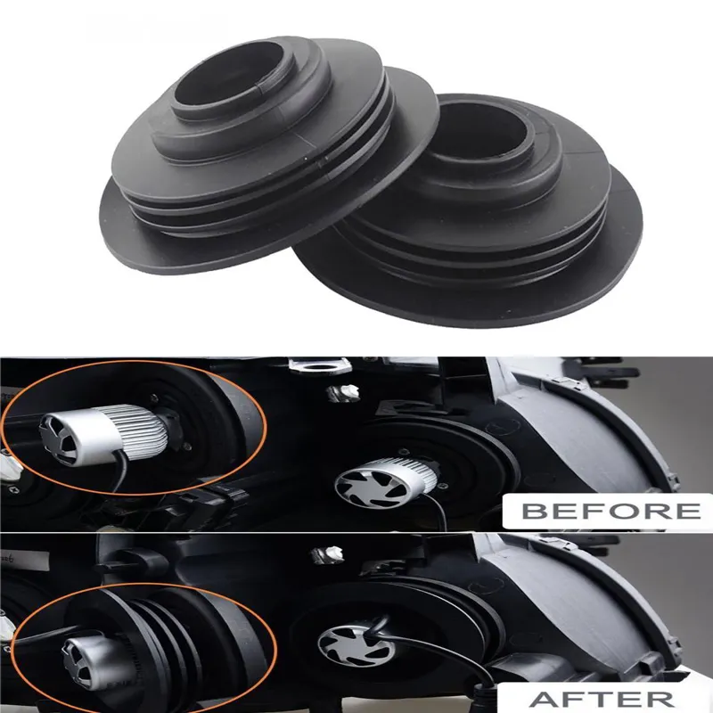 32mm Waterproof Rubber LED Headlight 47mm Bearing Dust Cap For