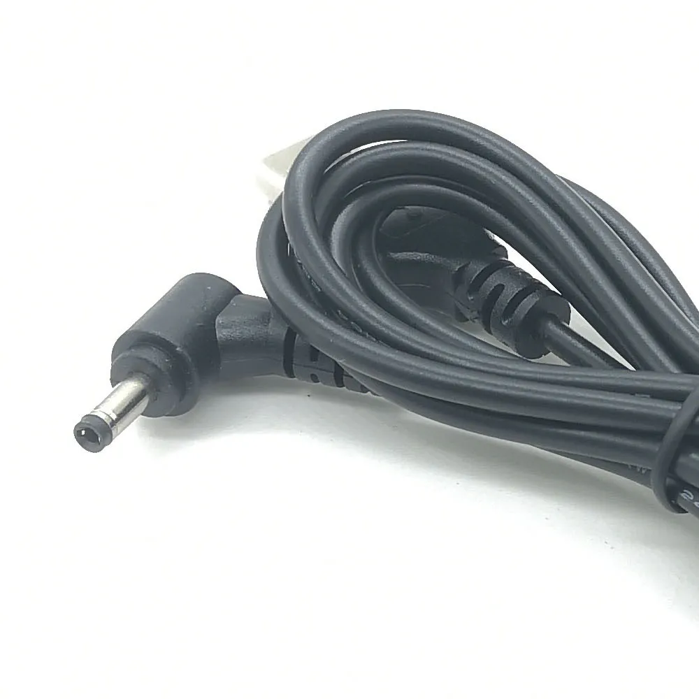 USB 2.0 A男性から直角90度DC 3.5x1.35 mm 5ボルトDCバレルジャック電源ケーブル4.9FT、黒（最大2.5アンペア電源ケーブル