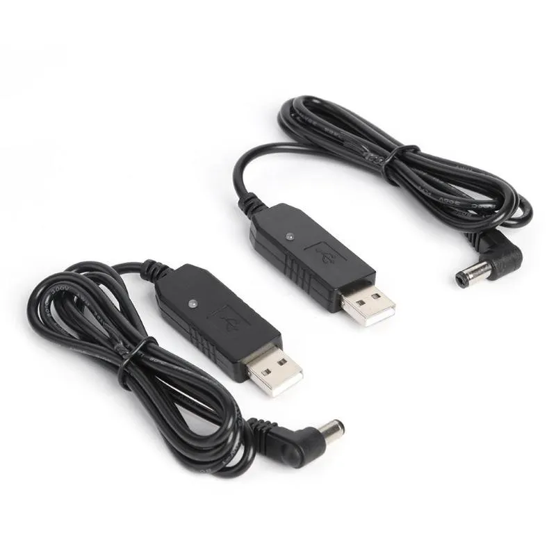 2 pièces 1m câbles de charge USB 5V à 10V pour BaoFeng UV-5R UV-82 UV-8D BF-9700 UV-6R chargeur de batterie de bureau Radio