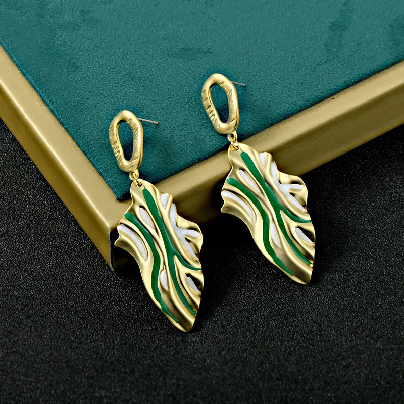 Acrylic Earrings for Women Girl Statement Resin Acetate Drop Dangle Earring Mottled Hoop Earrings Fashion Jewelry
