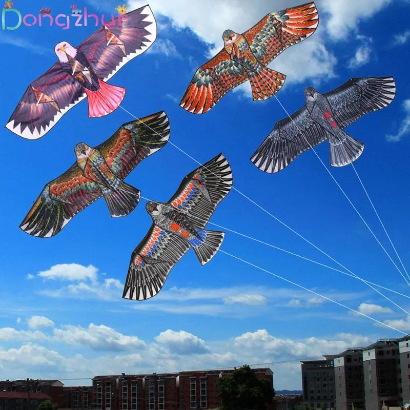 50 pezzi Flying Bird Flat Eagle Kite all'ingrosso con 100 metri di linea Regali per bambini Giocattoli all'aperto