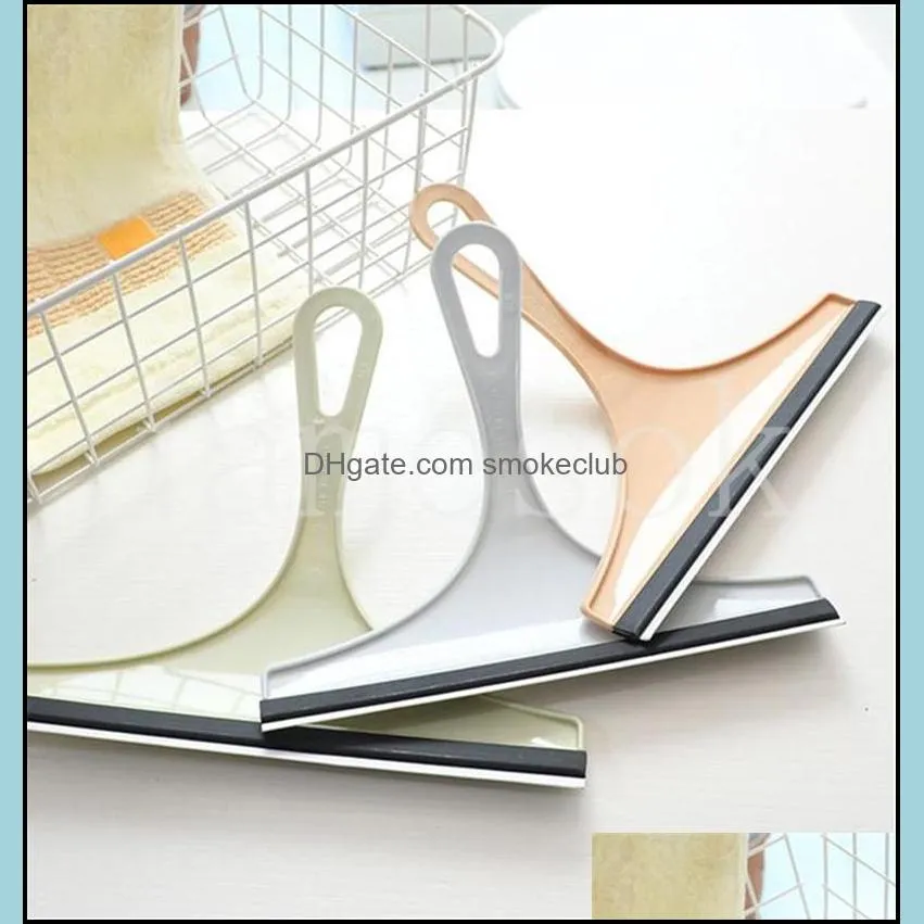Glass Wipers Cleaner Home Window Cleaning Tool Artifact Scraper Rubber Single-sided Wipe Bathroom Mirror dd848