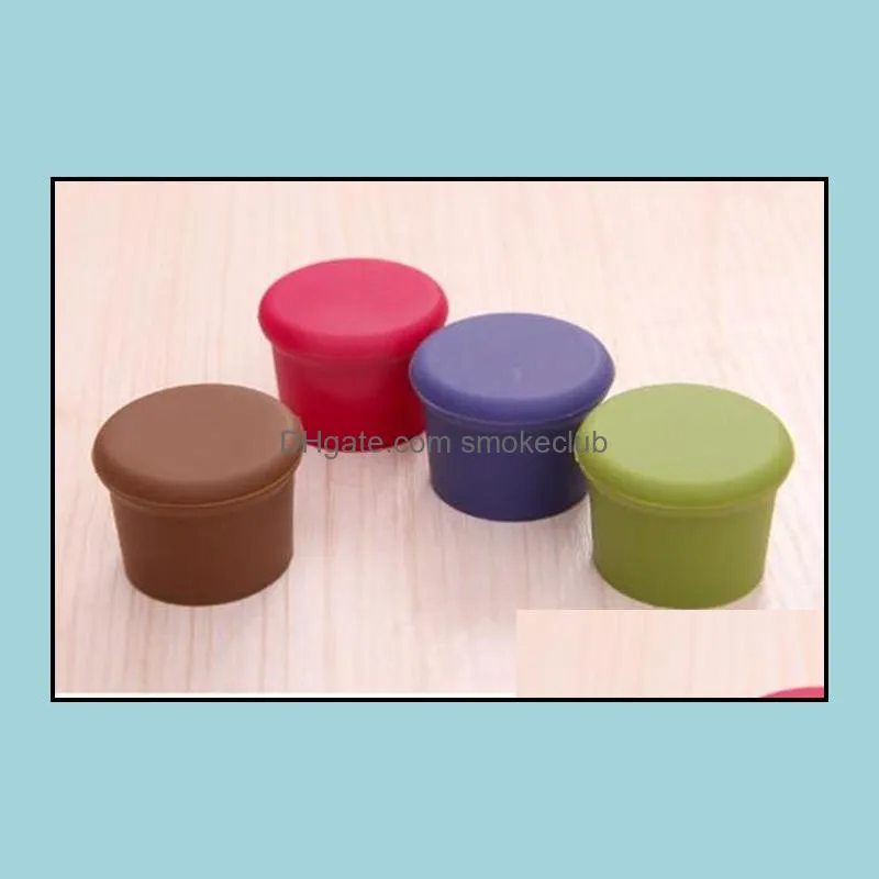 3.5*2.8*3.1CM Silicone Wine Stopper Candy-colored food-grade silicone  beer bottle cap wine stopper cork