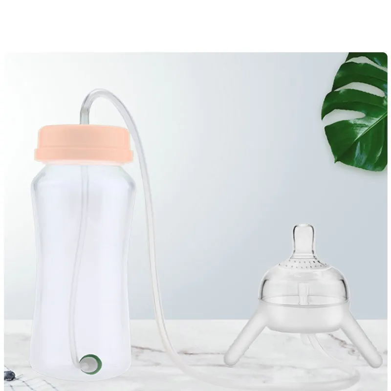 300ml Baby Bottle Kids Cup Silicone Sippy Children Training Cute Baby